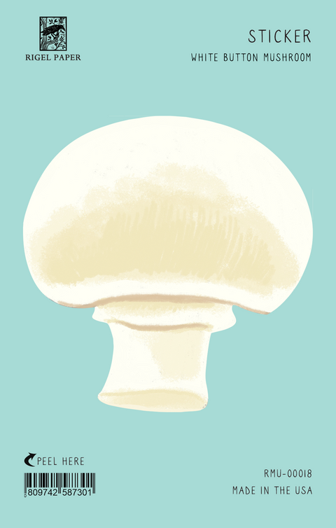 RMU-00018 Sticker: White Button Mushroom