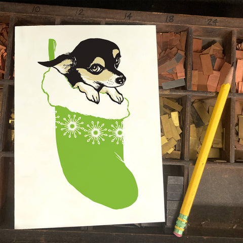 RHO-9018 Chihuahua with Stocking