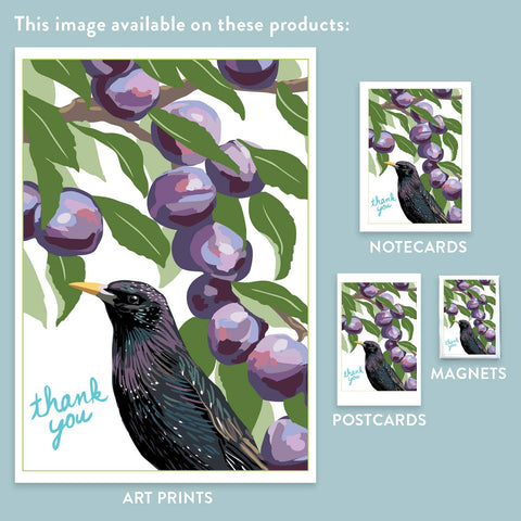RTY-226 Starling & Plums - Thank You