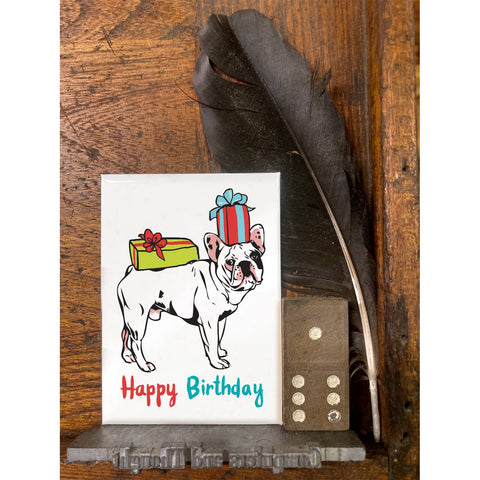RHB-9008 Pug with Bow - Happy Birthday