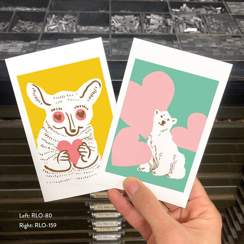RLO-159 Polar Bear with Hearts
