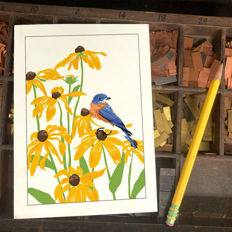 RBI-184 Bluebird and Blackeyed Susan