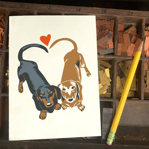 RLO-48 Dachshunds with Heart