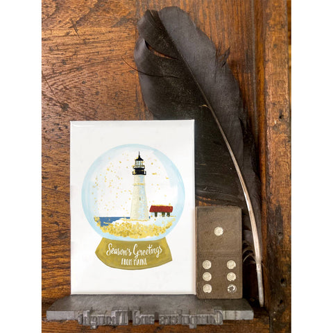 RHO-9153 Maine Lighthouse Snowglobe