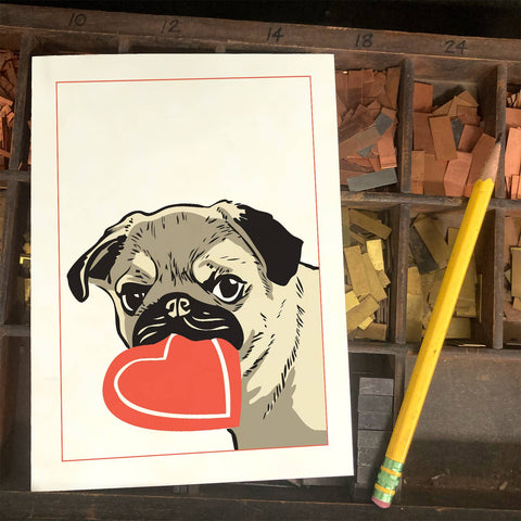 RLO-46 Pug with Heart