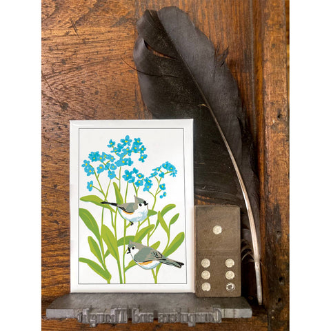 RBI-122 Forget-Me-Nots & Titmice