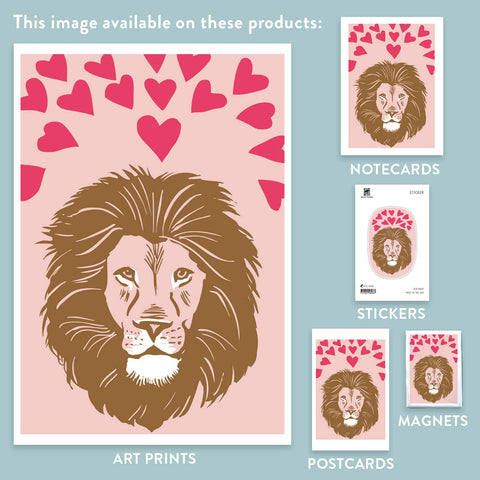 RLO-157 Lion with Hearts