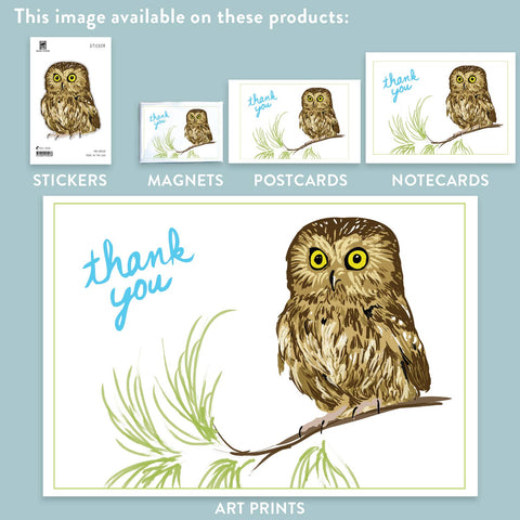 RTY-30 Saw-Whet Owl - Thank You