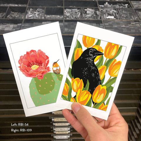 RBI-109 Crow & Tulips