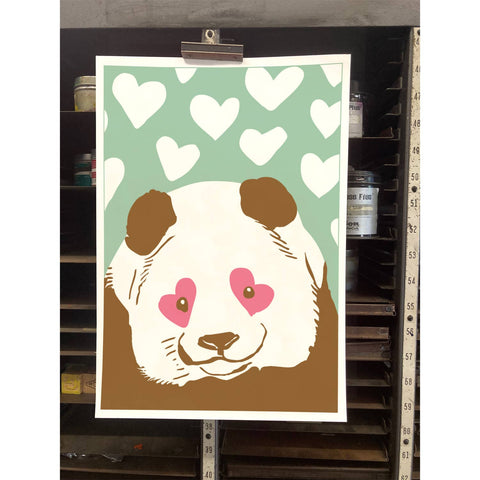 RLO-161 Panda with Hearts