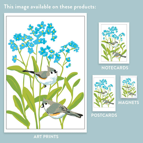RBI-122 Forget-Me-Nots & Titmice
