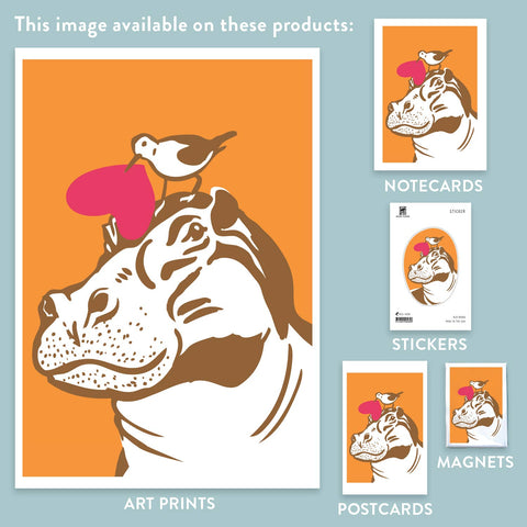 RLO-83 Hippo with Hearts