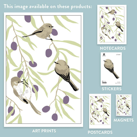 RBI-222 Bushtits & Olive