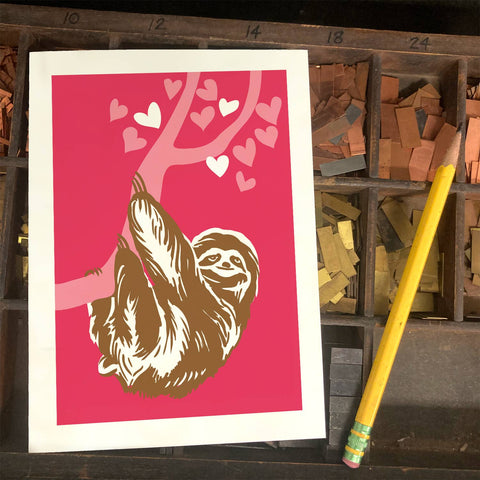 RLO-84 Sloth with Hearts