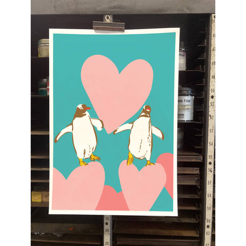 RLO-195 Penguins with Hearts