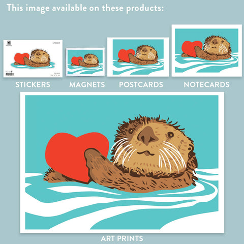 RLO-52 Otter with Heart