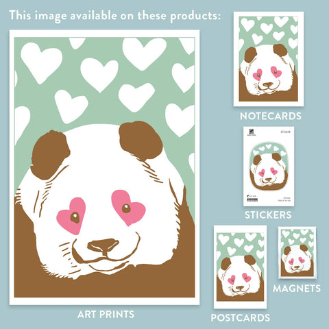 RLO-161 Panda with Hearts