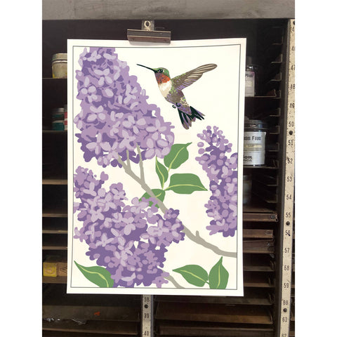 RBI-235 Hummingbird and Lilac