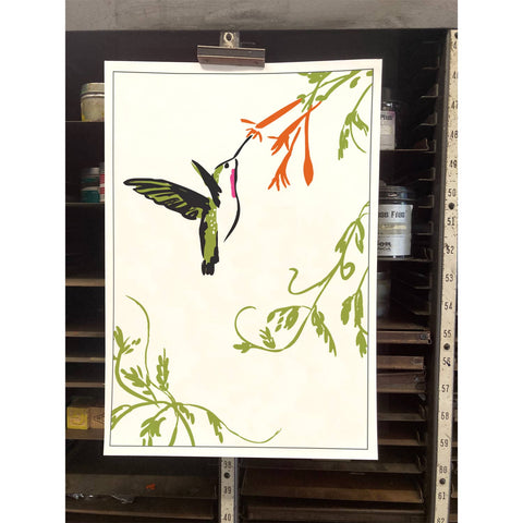 RBI-04 Hummingbird & Honeysuckle