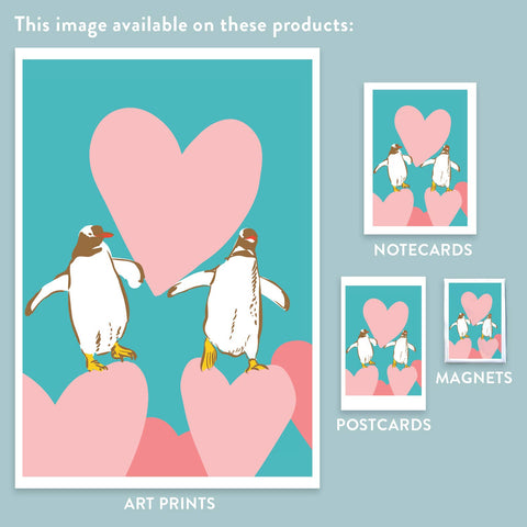RLO-195 Penguins with Hearts