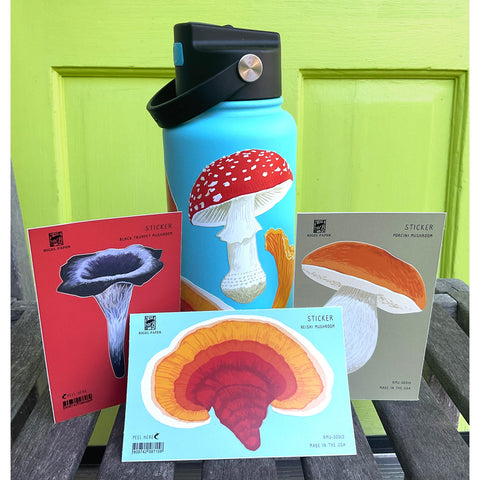 RMU-00018 Sticker: White Button Mushroom