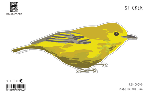 RBI-40 Sticker: Yellow Warbler