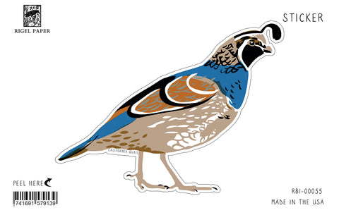RBI-55 Sticker: California Quail