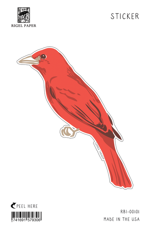 RBI-101 Sticker: Summer Tanager