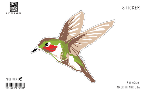 RBI-124 Sticker: Hummingbird