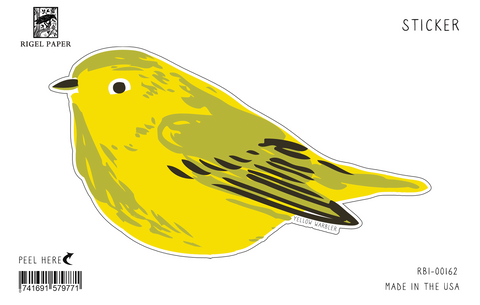 RBI-162 Sticker: Yellow Warbler
