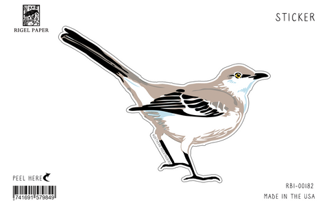 RBI-182 Sticker: Northern Mockingbird