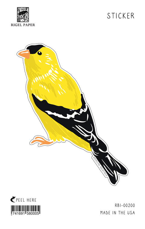 RBI-200 Sticker: Goldfinch