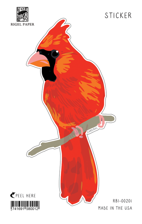RBI-201 Sticker: Cardinal