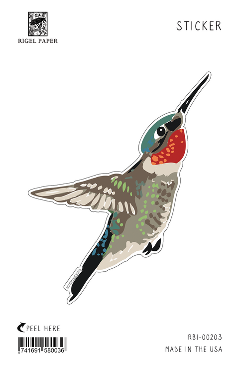 RBI-203 Sticker: Hummingbird