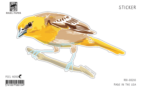 RBI-210 Sticker: Bullock's Oriole (Female)
