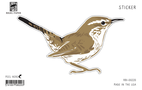 RBI-220 Sticker: Bewick's Wren