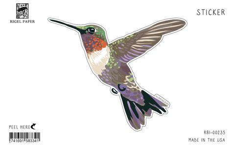 RBI-235 Sticker: Hummingbird
