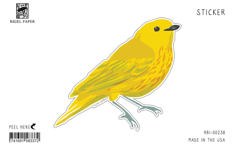 RBI-238 Sticker: Yellow Warbler