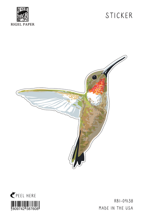 RBI-9138 Sticker: Hummingbird
