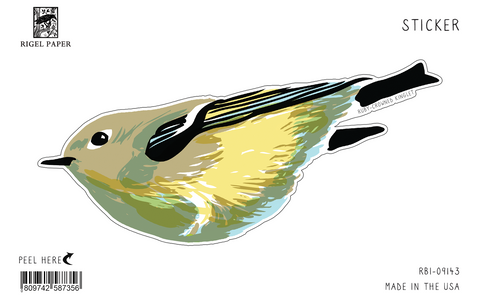 RBI-9143 Sticker: Ruby Crowned Kinglet