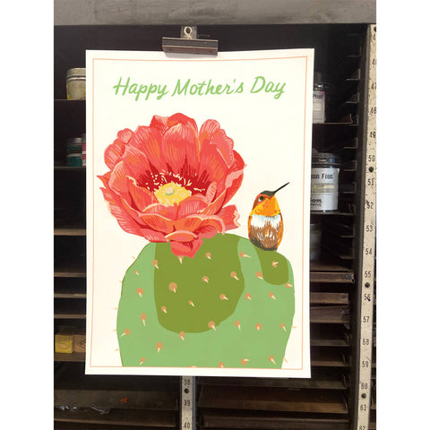 RMD-54 Hummingbird & Cactus - Mother's Day