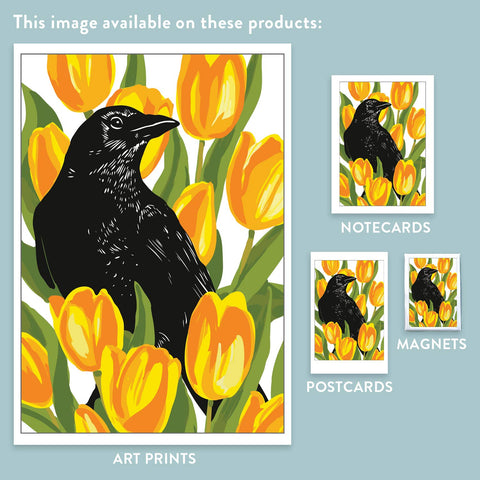 RBI-109 Crow & Tulips