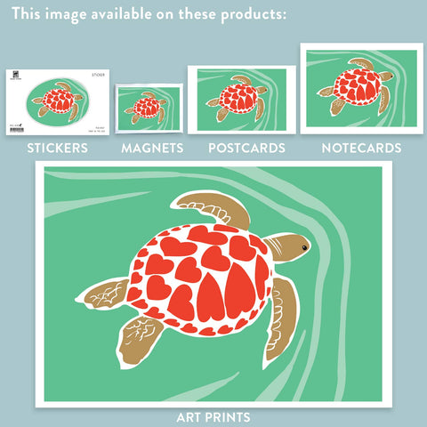 RLO-117 Turtle with Hearts