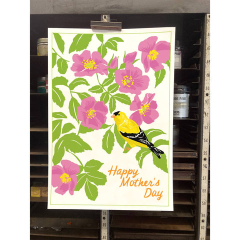 RMD-200 Goldfinch & Roses - Mother's Day