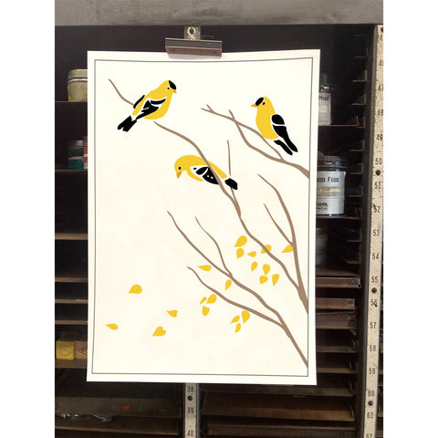 RBI-19 Goldfinches & Branches