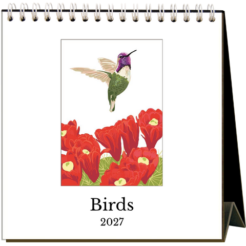 Birds 2027 Easel Desk Calendar - 6 qty