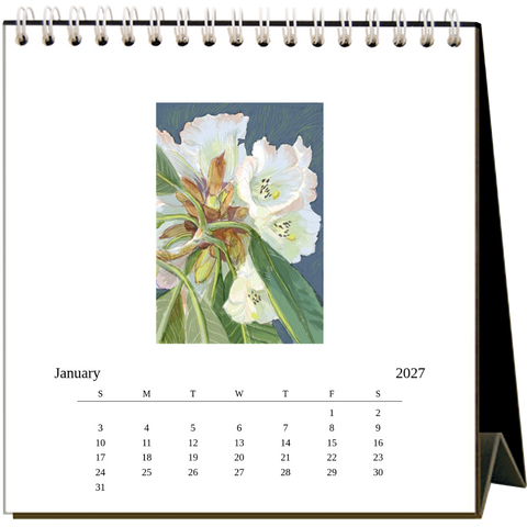 Garden Sketchbook  2027 Easel Desk Calendar - 6 qty