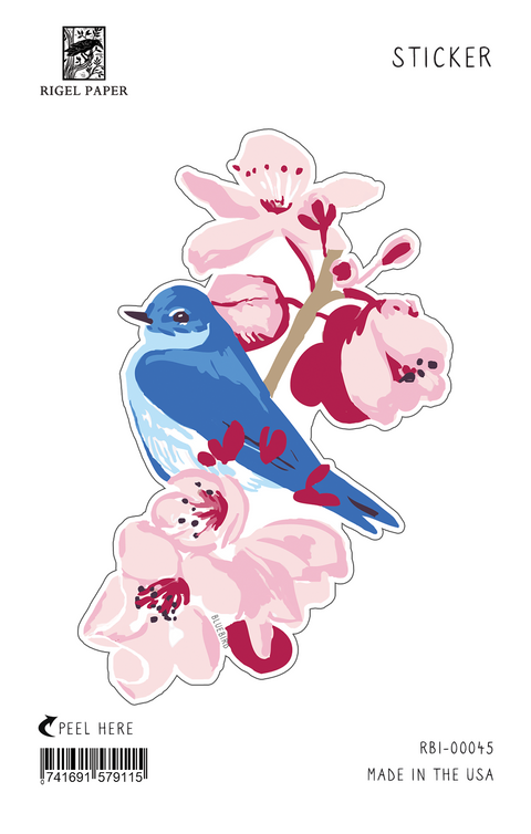 RBI-45 Bluebirds & Cherry Tree