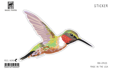 RBI-9155 Sticker: Hummingbird 2