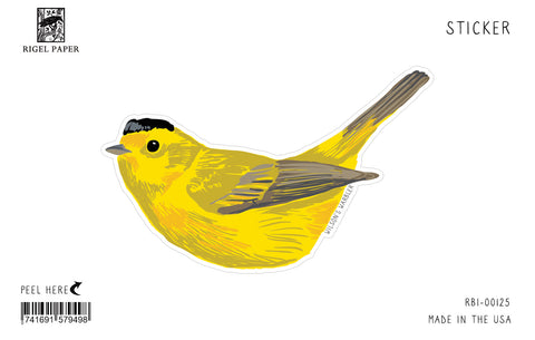 RBI-125 Sticker: Wilson's Warbler